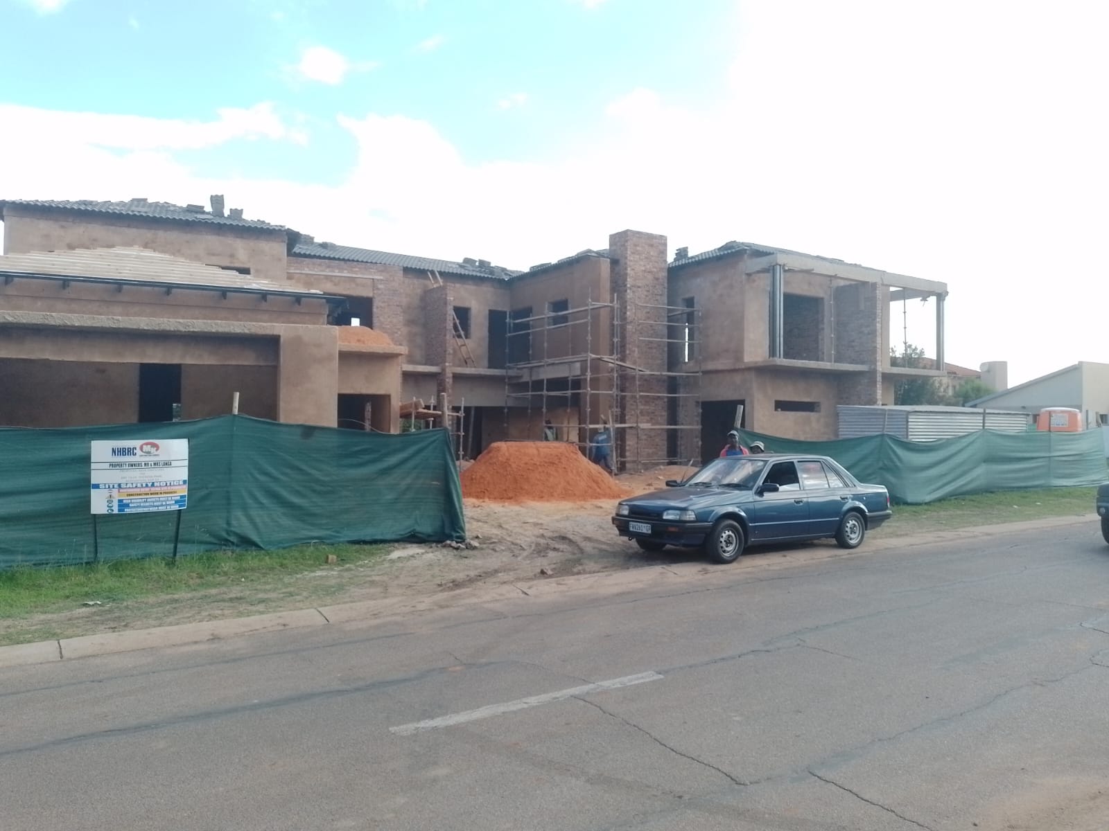 Large residential construction project underway
