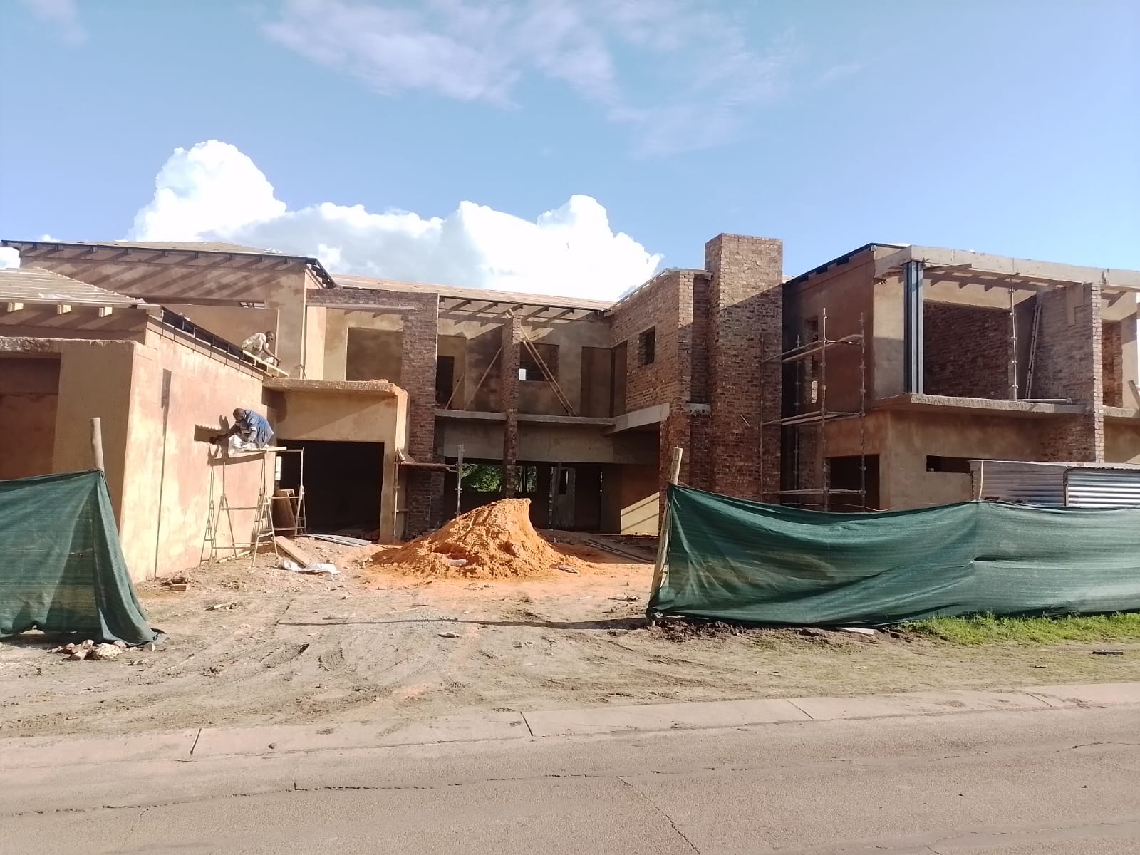 Residential construction project in progress